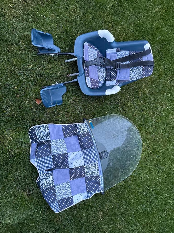 Bobike Fietsstoeltje Voor - Compleet met Windscherm, Fietsen en Brommers, Fietsaccessoires | Fietsstoeltjes, Gebruikt, Voorzitje