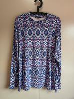 MS mode leuke top met klein colletje | blauwe wit roze |, Blauw, Zo goed als nieuw, MS Mode, Shirt of Top