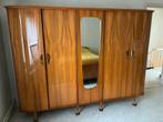 Vintage Dubbele Kledingkast met Spiegel - België, Ophalen, Met deur(en), Gebruikt, 150 tot 200 cm