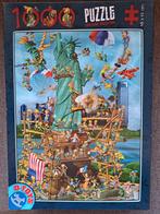 D-Toys Cartoon Puzzel 1000 stukjes - Vrijheidsbeeld, Ophalen of Verzenden, 500 t/m 1500 stukjes, Zo goed als nieuw, Legpuzzel