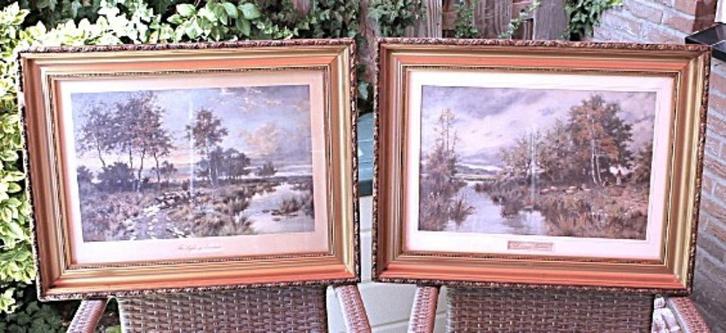 2 REPRODUCTIES ERNEST STANTON, Antiek en Kunst, Kunst | Schilderijen | Klassiek, Ophalen