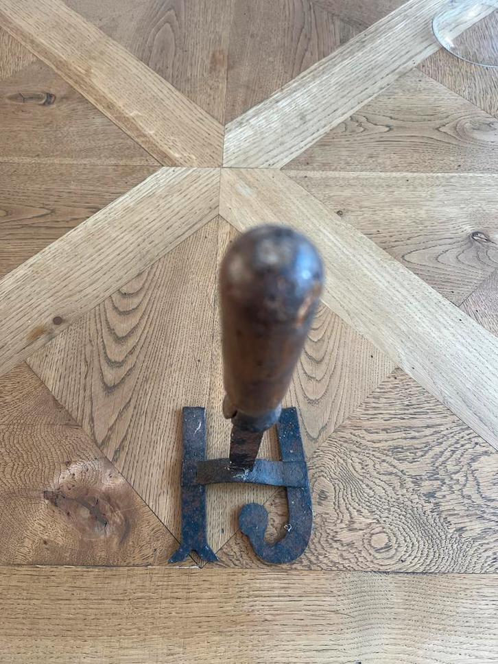 Oude Brandstempel met Letters IJ, Antiek en Kunst, Antiek | Gereedschap en Instrumenten, Ophalen of Verzenden