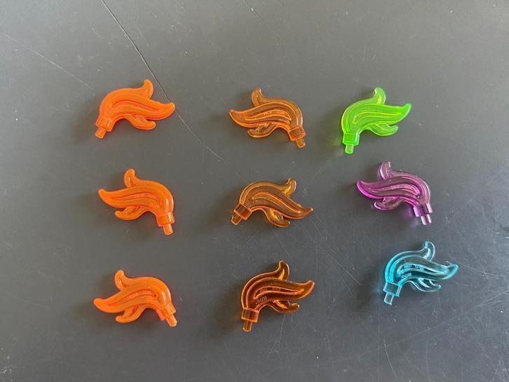 Lego partij 9 stuks pluimen veren 28661 64647 trans NIEUW !, Kinderen en Baby's, Speelgoed | Duplo en Lego, Nieuw, Lego, Losse stenen