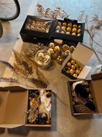 Kerstdecoratie goud + blauw, Ophalen of Verzenden, Zo goed als nieuw