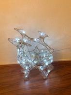 Decoratieve rendier kandelaar, Wit, Ophalen of Verzenden, Zo goed als nieuw, Metaal