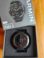 Garmin Fenix 6 Sapphire - carbon gray DLC, Zwart, Garmin, Ophalen of Verzenden, Zo goed als nieuw