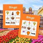 Koningsdag bingospel en gratis dobbelspellen, Ophalen of Verzenden, Nieuw, Feestartikel, Oranje of Koningsdag