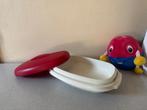 NIEUW serveerwonder van TUPPERWARE uitlekschaal ROOD - WIT, Huis en Inrichting, Ophalen of Verzenden, Nieuw, Rood, Schaal