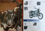 Folder KAWASAKI W 650 + Accessoires folder 2001, Ophalen of Verzenden, Kawasaki
