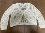 Creme wit gebreide gehaakte bolero vestje 134 h&m meisje, Kinderen en Baby's, Kinderkleding | Maat 134, Ophalen of Verzenden, Gebruikt