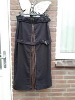 DESIGN luxe lange rok van VASSALLI, M40 bewerkt met rits, Kleding | Dames, Maat 38/40 (M), Bruin, Verzenden, Zo goed als nieuw