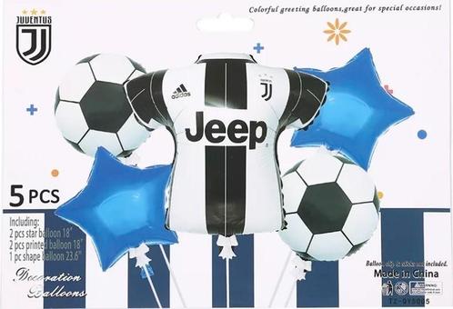 Folie ballonnen set * Voetbal Juventus, Hobby en Vrije tijd, Feestartikelen, Nieuw, Versiering, Verjaardag, Ophalen of Verzenden