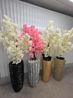 Schelpenvazen met bloesemboom, Huis en Inrichting, Woonaccessoires | Vazen, Ophalen of Verzenden, Zo goed als nieuw