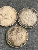 3 zilveren rijksdaalders 1932 en 1938, Postzegels en Munten, Munten | Nederland, Ophalen of Verzenden, Koningin Wilhelmina, 2½ gulden