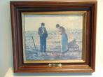 Schilderij op doek Millet Het Angelus, Antiek en Kunst, Ophalen of Verzenden