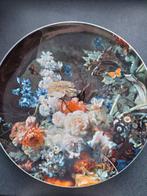 Heinen Delfts Blauw Wandbord Bloemenpracht - 42 cm, Antiek en Kunst, Antiek | Wandborden en Tegels, Ophalen