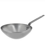 DeBuyer Mineral B Wokpan - 28CM - Zonder Anti Aanbaklaag - P, Ophalen of Verzenden, Gebruikt, Overige materialen, Wok