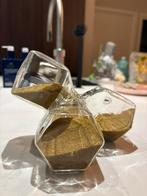 Decoratie zandloper glas, Ophalen of Verzenden, Zo goed als nieuw
