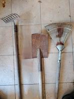 Tuingereedschap – bladhark, hark en steekschop, Ophalen, Gebruikt, Hark