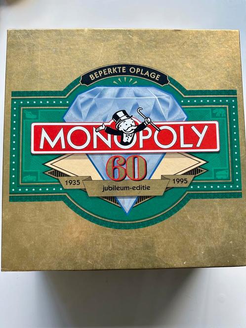 Monopoly 60 jaar jubileum editie, Hobby en Vrije tijd, Gezelschapsspellen | Bordspellen, Nieuw, Een of twee spelers, Drie of vier spelers