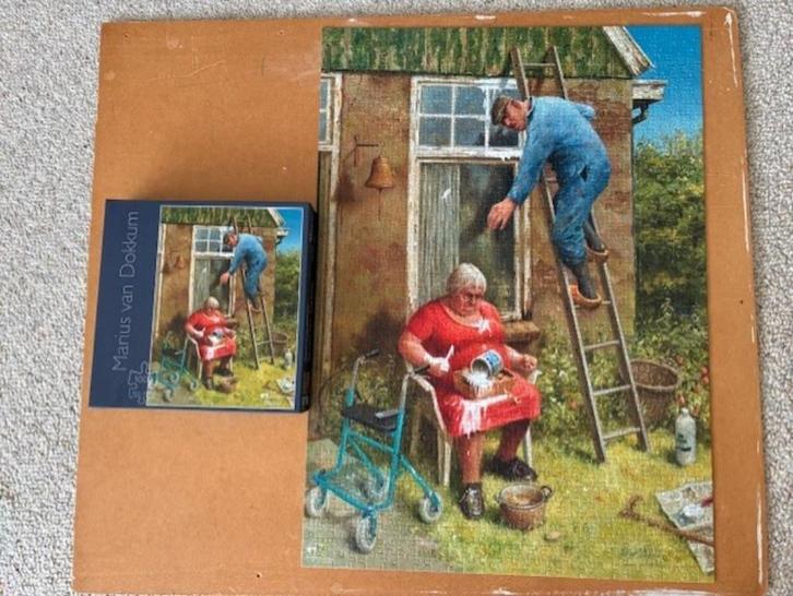 Legpuzzel Marius van Dokkum Doe het zelver 1000 stukjes, Hobby en Vrije tijd, Denksport en Puzzels, Zo goed als nieuw, Legpuzzel