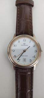 Mooi ouder horloge Continental 187-56, Ophalen of Verzenden, Staal, Leer, Overige merken