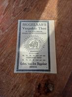 Advertentie Biggelaar verpakte thee Breda 1923, Ophalen of Verzenden, Zo goed als nieuw, Overige typen