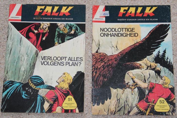 Falk - Ridder zonder vrees en blaam - nr 51+52 (1965), Boeken, Strips | Comics, Zo goed als nieuw, Meerdere comics, Europa, Ophalen of Verzenden
