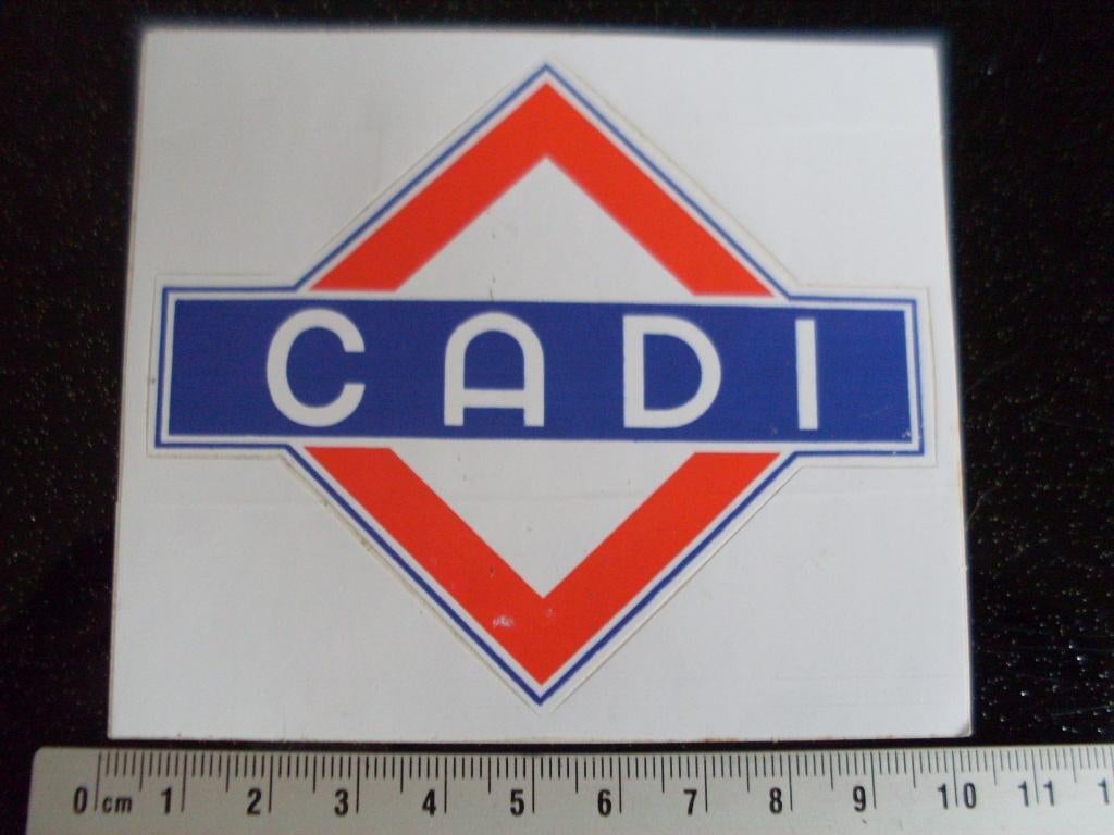 sticker cadi logo leger CAntineDIenst eten diner kantine, Verzenden, Zo goed als nieuw, Bedrijf of Vereniging