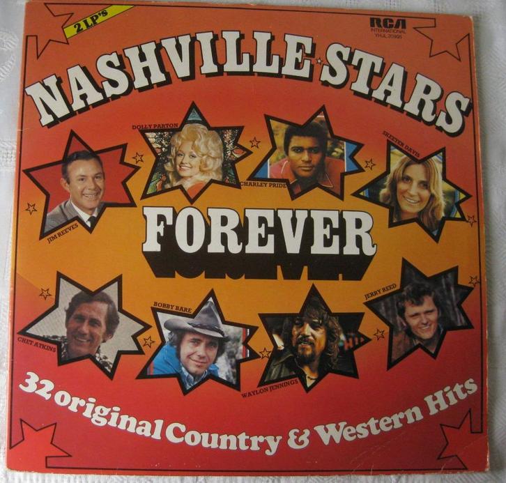 LP Nashville Stars Forever Various dubbel LP 1976, Cd's en Dvd's, Vinyl | Verzamelalbums, Zo goed als nieuw, Pop, 12 inch, Ophalen of Verzenden