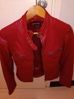 Leren jas, Ophalen, Zo goed als nieuw, Maat 34 (XS) of kleiner, Zwart