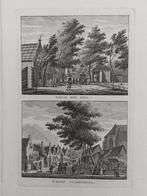 133-134 / Huis ten Deil + Valkenburg Gravure J. Bulthuis, Antiek en Kunst, Ophalen of Verzenden