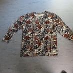shirt dames AoErDuo  XXL XXXL shirt blauw bruin, Maat 46/48 (XL) of groter, Zo goed als nieuw, Lange mouw, Verzenden