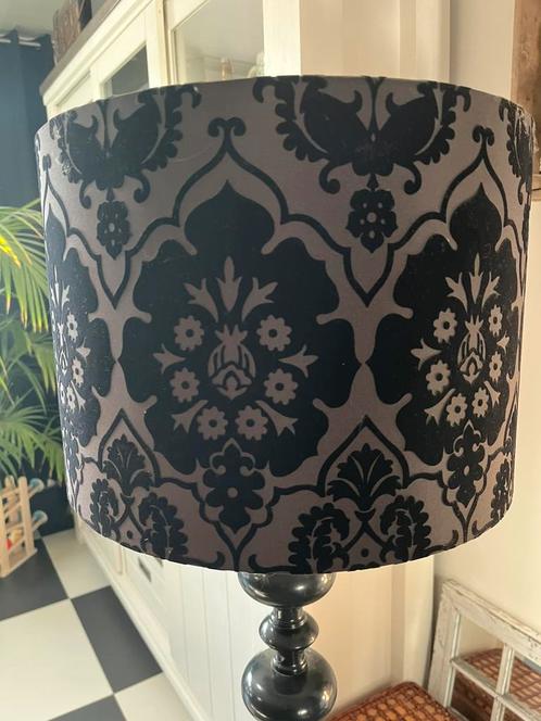 Mooie brocante schemerlamp, Huis en Inrichting, Lampen | Lampenkappen, Gebruikt, 25 tot 50 cm, Rond, Ophalen of Verzenden