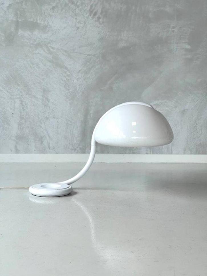 Serpente tafellamp Martinelli Luce vintage design lamp 1968, Huis en Inrichting, Lampen | Tafellampen, Gebruikt, Minder dan 50 cm