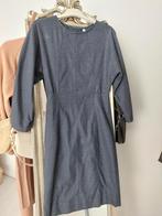 Mango geruite midi jurk marine blauw maat 36, Mango, Zo goed als nieuw, Maat 36 (S), Onder de knie