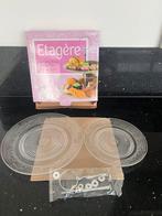 Nieuw glazen Etagere, Ophalen of Verzenden