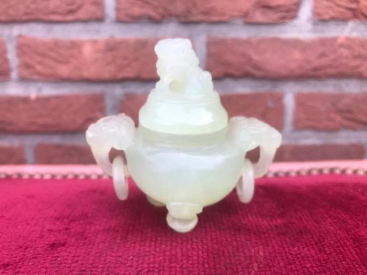 verfijnde kleine wierookbrander, jade, Antiek en Kunst, Kunst | Niet-Westerse kunst, Ophalen of Verzenden