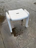 Tuinset Voetenbank - Wit Kunststof, Huis en Inrichting, Ophalen, Kunststof, Gebruikt, Wit
