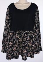 Shein Curve tuniek maat 4XL (46/48), Kleding | Dames, Grote Maten, Ophalen of Verzenden, Zo goed als nieuw, Zwart, Blouse of Tuniek