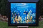 Frans Manders, tropisch onderwater schilderij op paneel., Antiek en Kunst, Ophalen