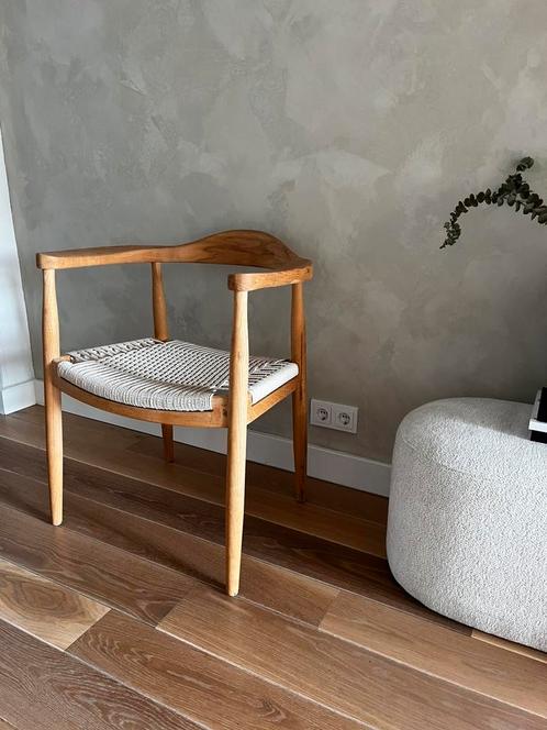 Houten eetkamerstoelen - 3x Kaya Nordic Armchair Ash, Huis en Inrichting, Stoelen, Nieuw, Ophalen