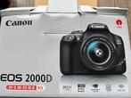Canon EOS 2000D spiegelreflexcamera met kitlens, Ophalen, Spiegelreflex, Canon, Zo goed als nieuw