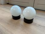 Vintage lampen bol, Ophalen, Gebruikt, Glas, Retro vintage