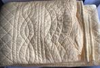 Fel gele vrolijk 100% katoenen doorgestikte sprei of deken, Ophalen, Overige kleuren, Vintage, Overige maten