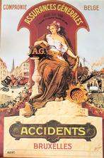 Assurances Generales poster, Rechthoekig Staand, Deurposter of groter, Ophalen of Verzenden, Zo goed als nieuw