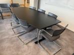 Zwarte Vergadertafel - Stijlvol en Functioneel, Ophalen, 100 tot 150 cm, 200 cm of meer, Zo goed als nieuw