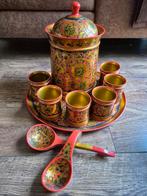 Houten handbeschilderd Russische set, Antiek en Kunst, Ophalen of Verzenden