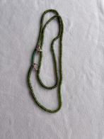 Groene glas kralenketting Afrikaans / Nigeria / Yoruba, Ophalen of Verzenden, Gebruikt, Groen, Overige materialen