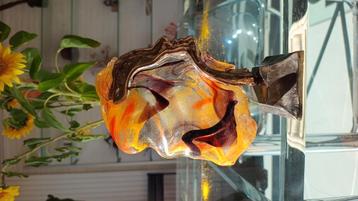 Unieke sculptuur Yves Lohé brons glas: Deux Visages beschikbaar voor biedingen